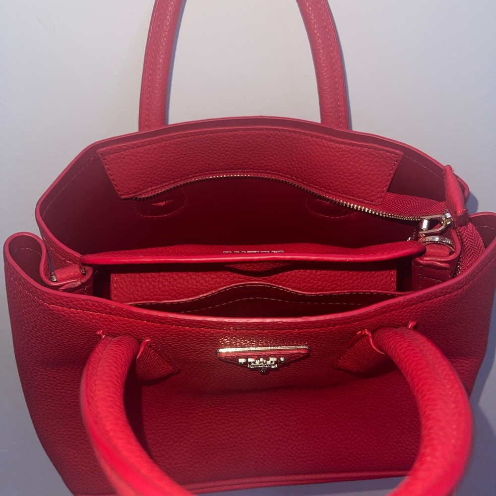 Prada Scarlet Leather Satchel - Picture 2 of 11